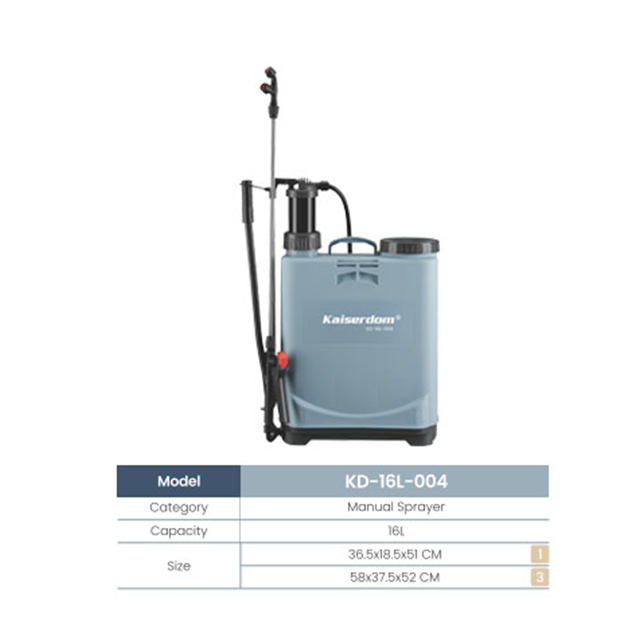 Kaiserdom16L Mochila de plástico para pesticidas agrícolas pulverizador manual eléctrico (KD-16L-004)